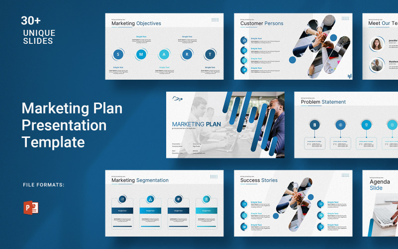 Marketing Plan Business Presentation Template PowerPoint Template