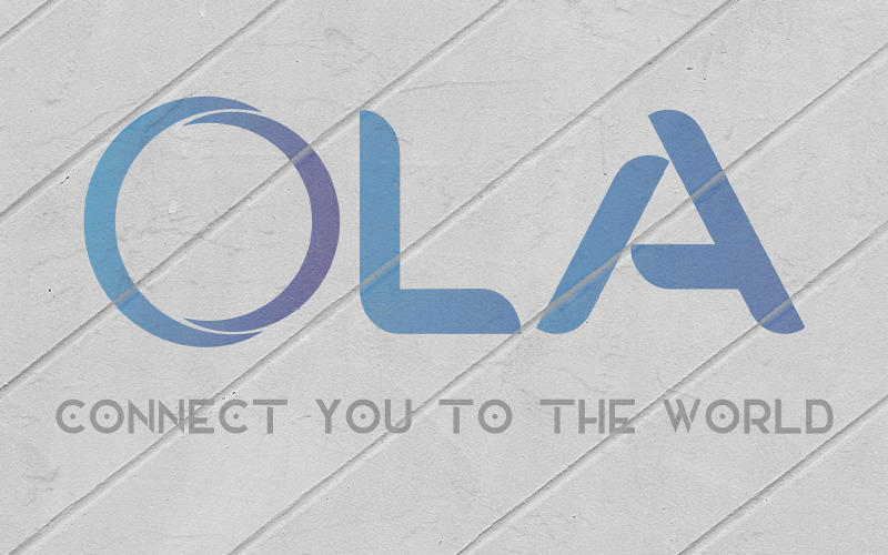 OLA Communicative Free Logo, Connect to the world Logo Template