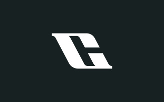 CH letter modern logo design