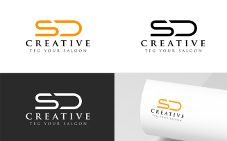 SD Letters Logo Design Template