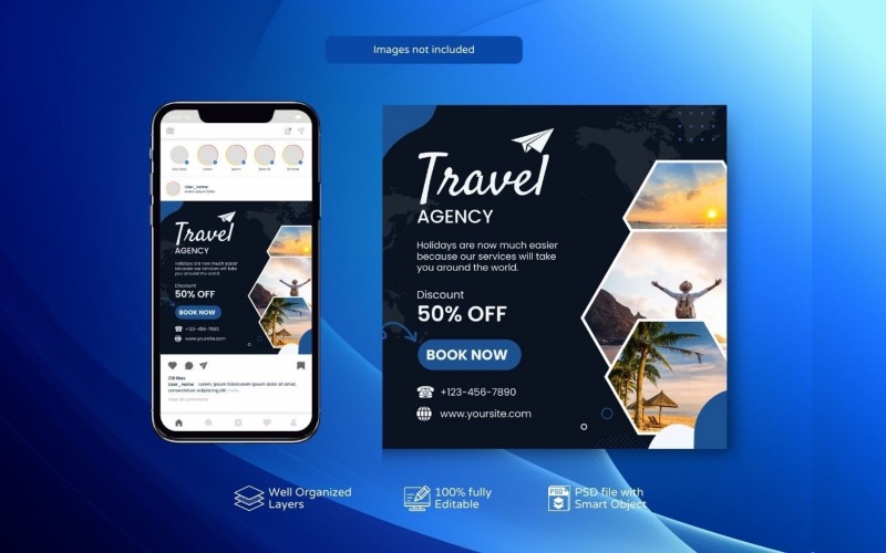 Special Offers: Holiday Travel Template Social Media