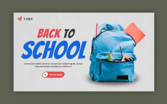 Back To School Web Banner Template 02