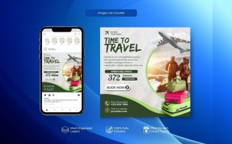 Exclusive Travel Deals Social Post olive green