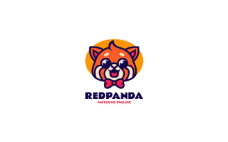 Red Panda Mascot Cartoon Logo 7