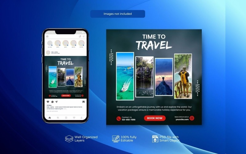 Travel Offers: Holiday Tours Template Social Media