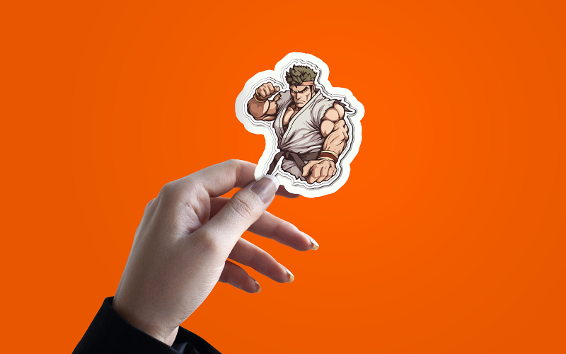 Modern Fighter Sticker-0592-23 Illustration