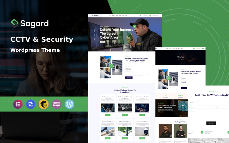 Sagard - CCTV & Security Wordpress Theme WordPress Theme