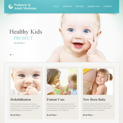 MotoCMS HTML шаблон №42465 на тему педиатрия #42465