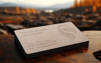 Best photorealistic business card mockup psd