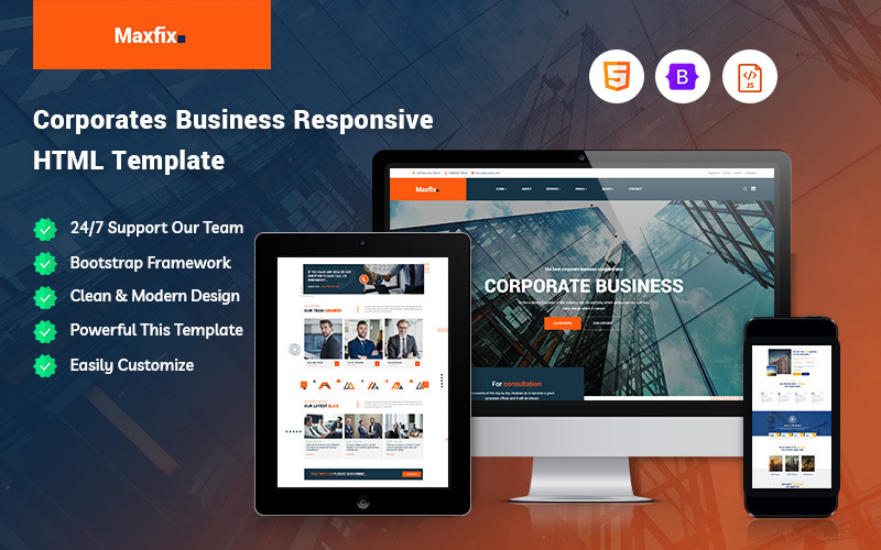 Maxfix - Corporates Business Website Template