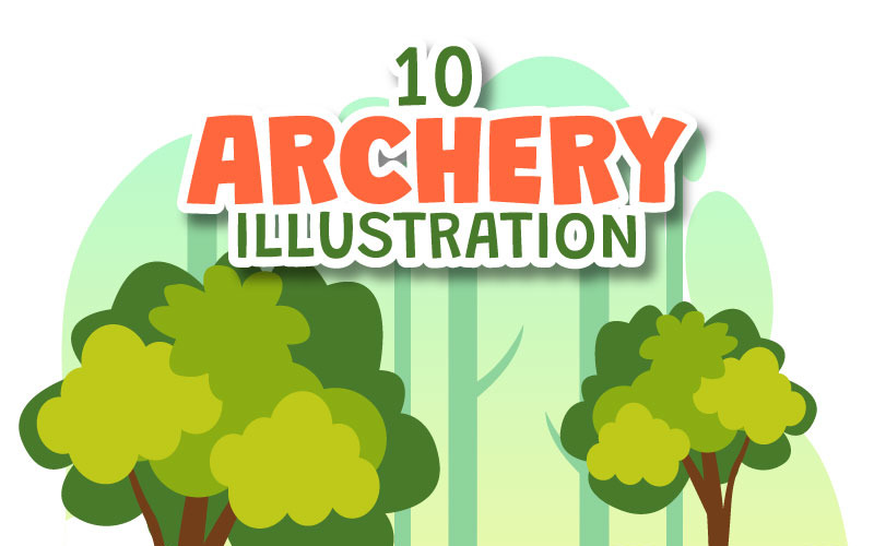 10 Archery Sport Illustration