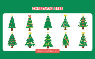 Christmas Tree Illustration Set