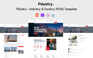 Pdustry - Industry & Factory HTML Template