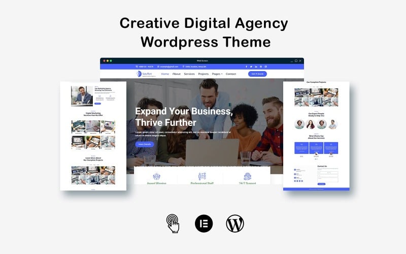 Creative Business Digital Sagency Wordpress Theme WordPress Theme