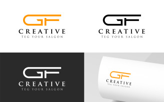 GF Letters Logo Design Template