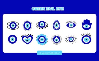 Greek Evil Eye Vector Set