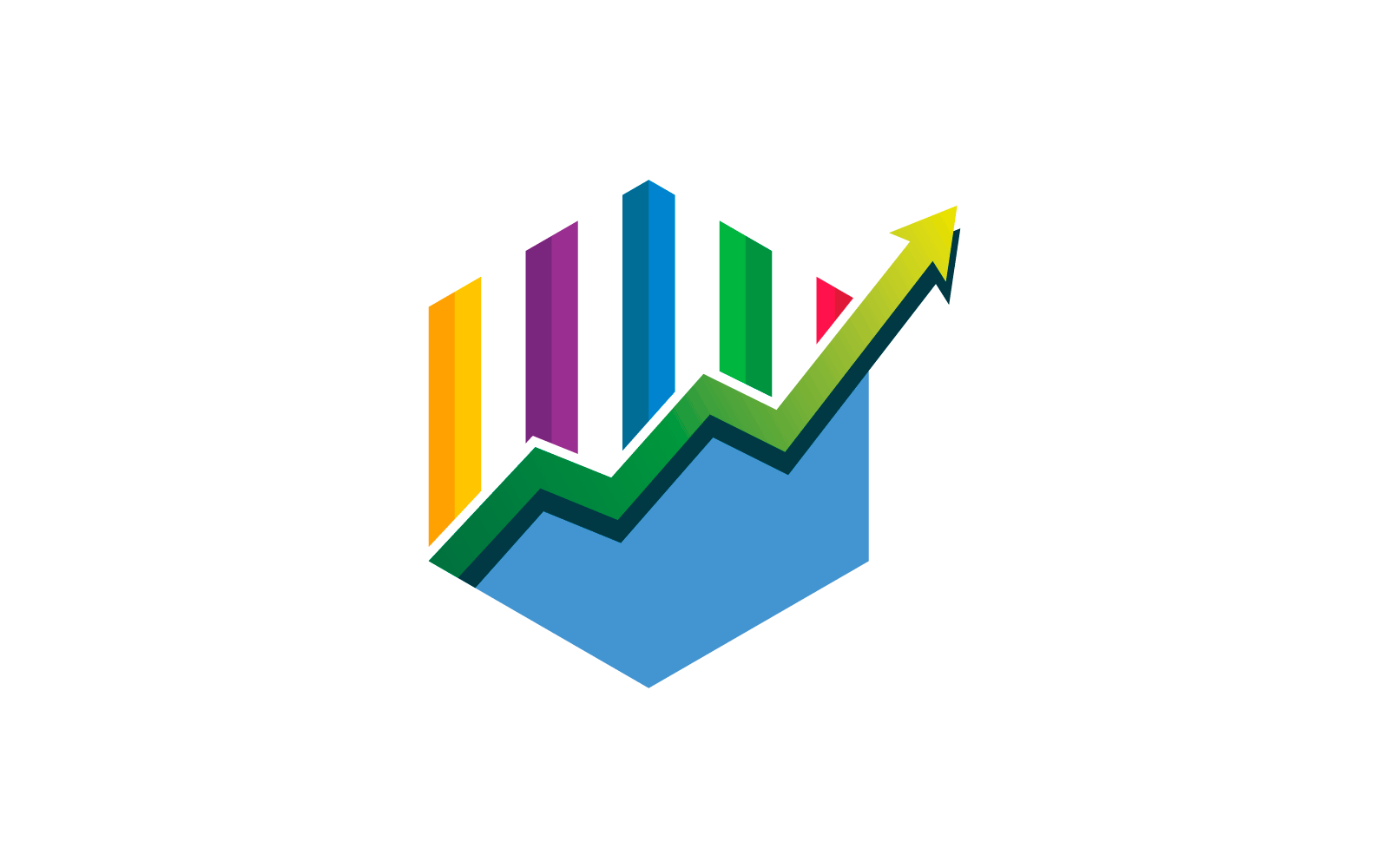 Finance logo vector flat design