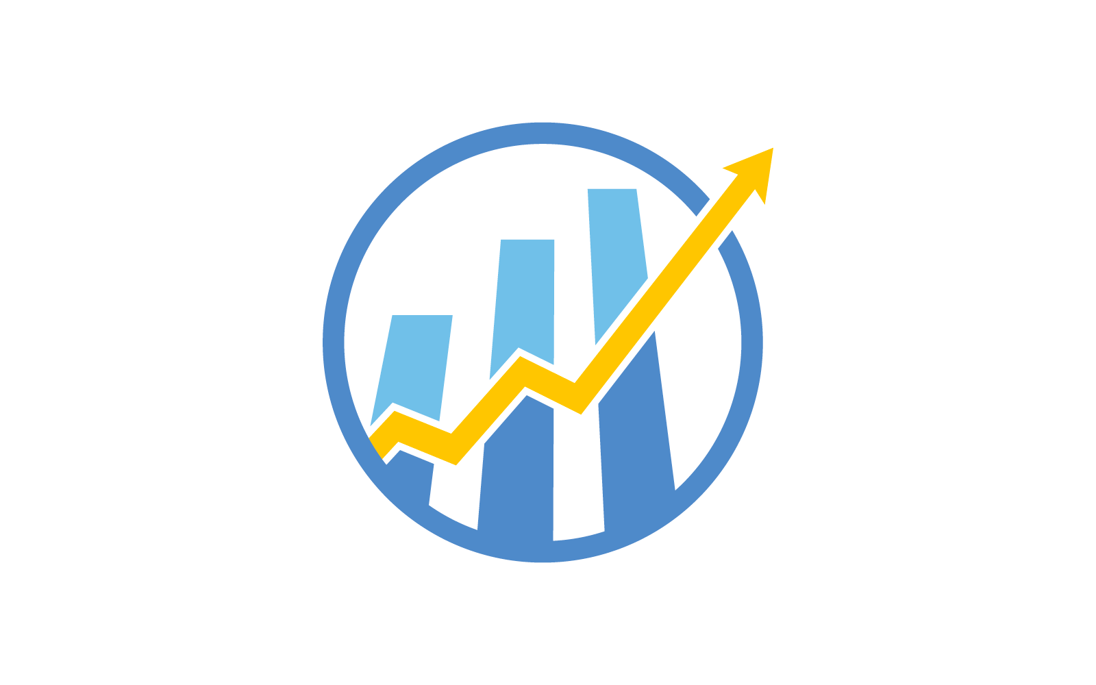 Flache Designvorlage für das Business Finance-Logo