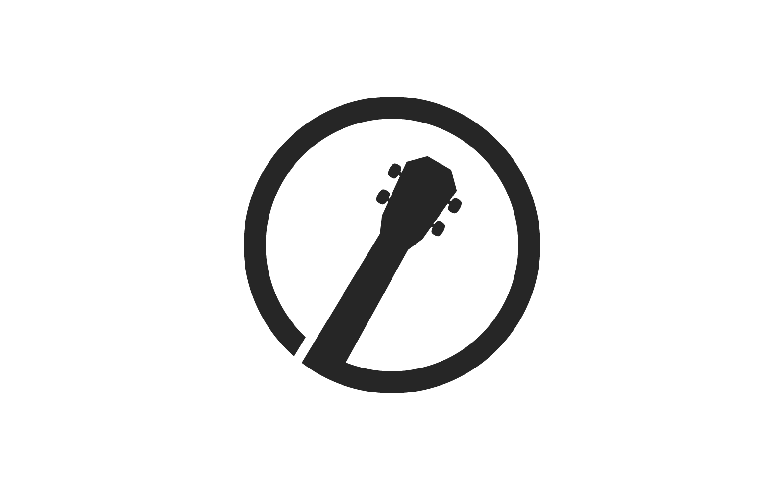 Ukelele ontwerpsjabloon vector