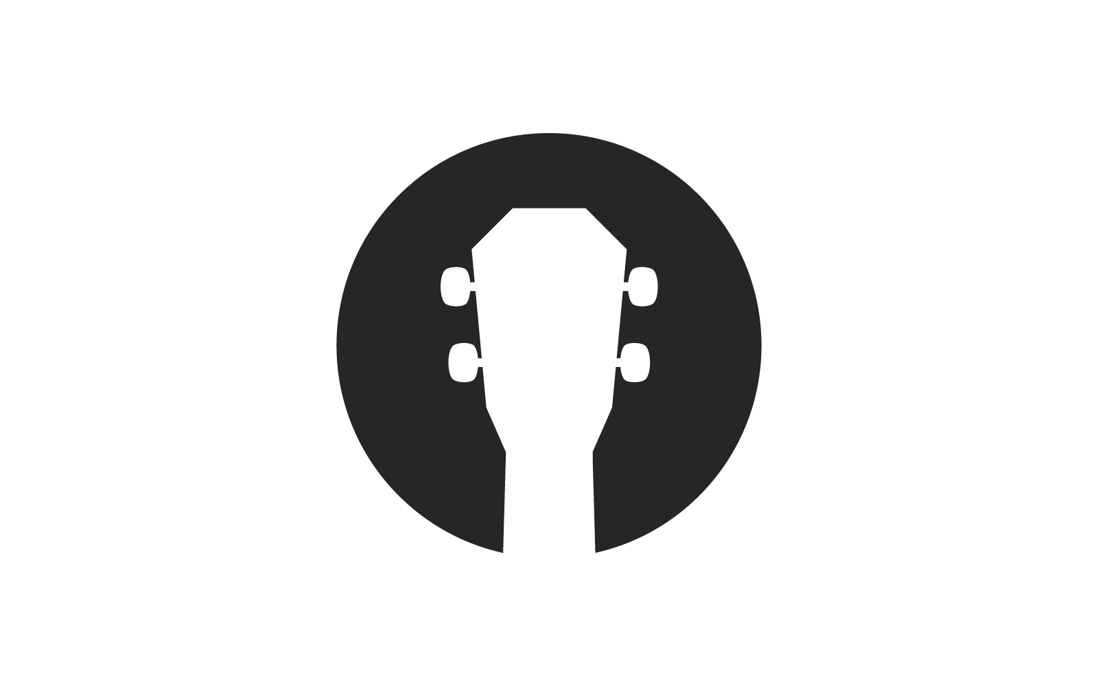 Ukulele illustration flat design Logo Template