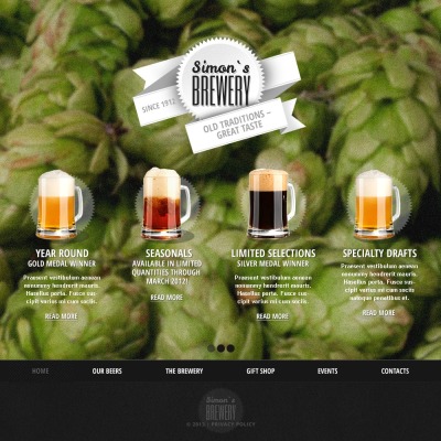 Brewery Website Templates