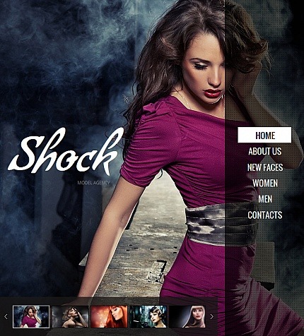 Model Portfolio Premium Facebook HTML CMS Theme Big Screenshot Model Portfolio Facebook HTML CMS Template Facebook Screenshot