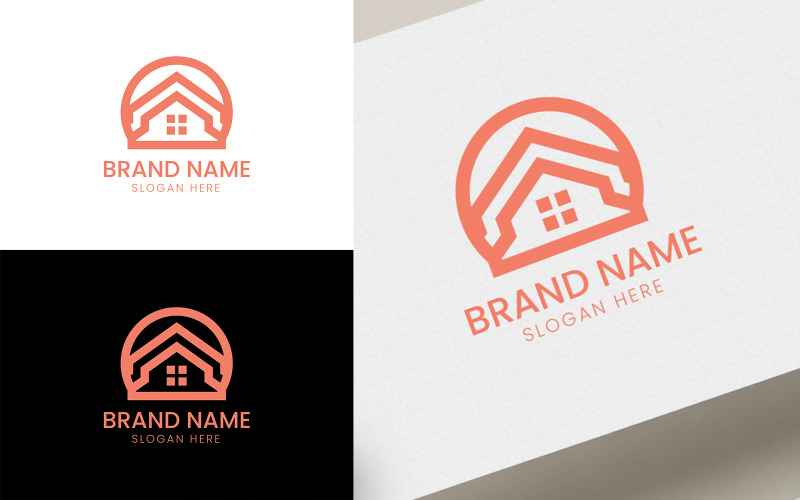 FREE Real estate rooftop logo-06-80 Logo Template