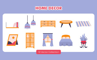 Home Decor Vector Set Collection