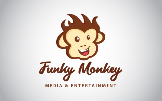 Monkey Funky Media & Entertainment Logo Template