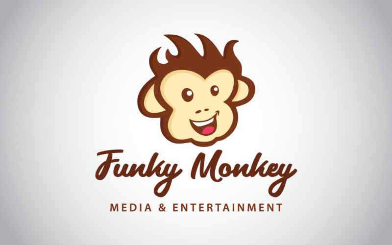 Monkey Funky Media & Entertainment Logo Template