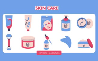 Skin Care Vector Set Collection