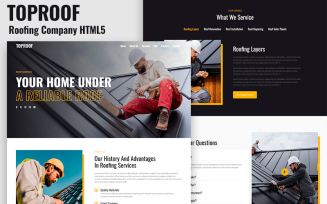 Toproof - Roofing Company HTML5 Landing Page