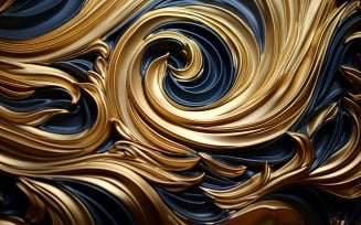 Golden Swirls, Particle Texture, Illustrations Background 17