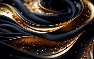 Golden Swirls, Particle Texture, Illustrations Background 22
