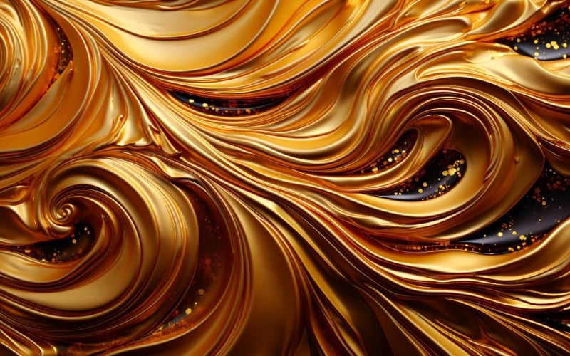 Golden Swirls, Particle Texture, Illustrations Background 28