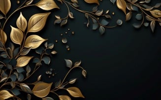 Golden Swirls, Particle Texture, Illustrations Background 36