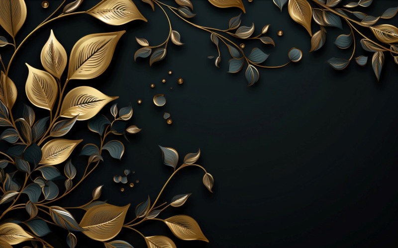 Golden Swirls, Particle Texture, Illustrations Background 36