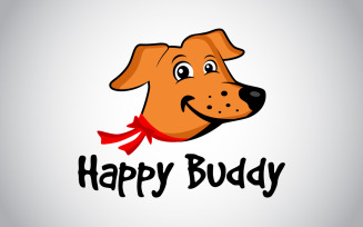 Happy Buddy Pet Grooming Logo Template