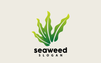 Seaweed Logo Underwater Plant Vector V9
