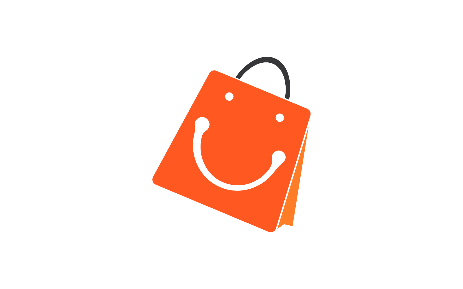 Shopping bag logo icon vector flat design template