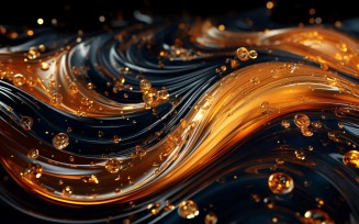 Golden Swirls, Particle Texture, Illustrations Background 101