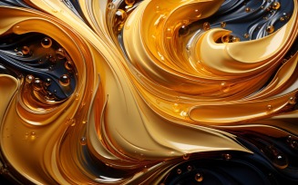Golden Swirls, Particle Texture, Illustrations Background 103
