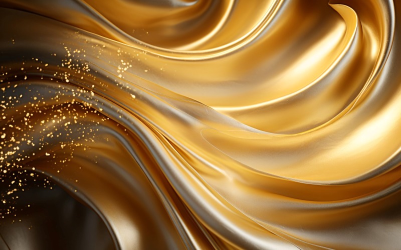 Golden Swirls, Particle Texture, Illustrations Background 104