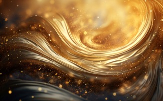 Golden Swirls, Particle Texture, Illustrations Background 105