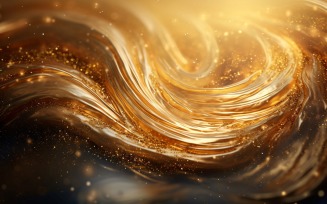 Golden Swirls, Particle Texture, Illustrations Background 106
