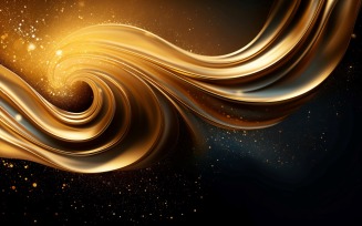 Golden Swirls, Particle Texture, Illustrations Background 109