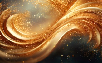 Golden Swirls, Particle Texture, Illustrations Background 114