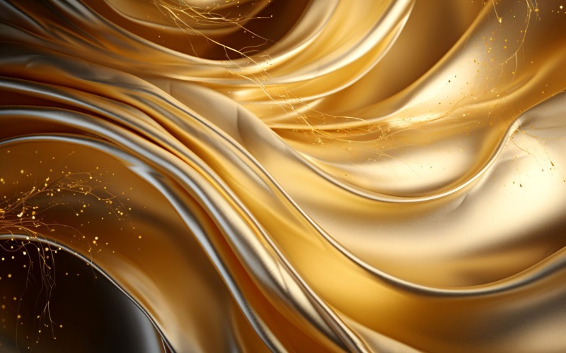 Golden Swirls, Particle Texture, Illustrations Background 116