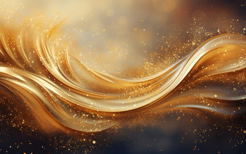 Golden Swirls, Particle Texture, Illustrations Background 119
