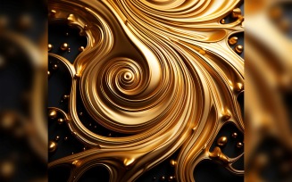 Golden Swirls, Particle Texture, Illustrations Background 135